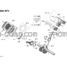 Vilebrequin pour Can-am Toutes les cylindrées 2008 Outlander 650 STD