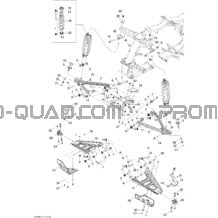 Suspension Avant STD pour Can-am Toutes les cylindrées 2008 Outlander 650 STD