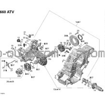 Arbre De Sortie De La Boîte De Vitesses pour Can-am Toutes les cylindrées 2008 Outlander 650 XT