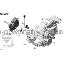 Boîte De Vitesses Ass Et Actuateur 4X4 pour Can-am Toutes les cylindrées 2008 Outlander 650 XT