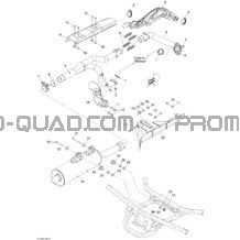 Système Échappement pour Can-am Toutes les cylindrées 2008 Outlander 800 STD