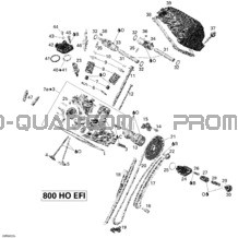 Culasse pour Can-am Toutes les cylindrées 2008 Outlander 800 XT