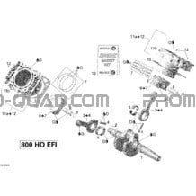 Vilebrequin pour Can-am Toutes les cylindrées 2008 Outlander 800 XT