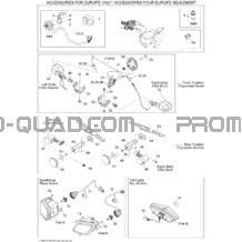 Accessoires Électriques EURO pour Can-am Toutes les cylindrées 2008 Outlander 800 XT
