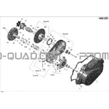 Poulie Menée pour Can-am Toutes les cylindrées 2008 Outlander MAX 400 EFI XT