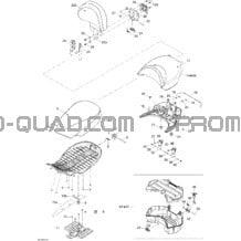 Siège pour Can-am Toutes les cylindrées 2008 Outlander MAX 400 EFI XT