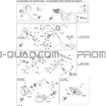 Accessoires Électriques Europe pour Can-am Toutes les cylindrées 2008 Outlander MAX 400 EFI XT