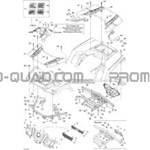 Carrosserie Et Accessoires 2 pour Can-am Toutes les cylindrées 2008 Outlander MAX 400 STD