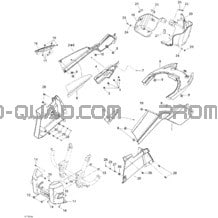 Carrosserie Et Accessoires 3 pour Can-am Toutes les cylindrées 2008 Outlander MAX 400 STD