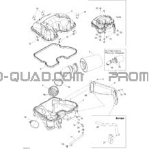 Silencieux Admission pour Can-am Toutes les cylindrées 2008 Outlander MAX 500 STD