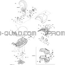 Siège pour Can-am Toutes les cylindrées 2008 Outlander MAX 800 LTD