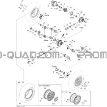 Système Entraînement Avant XT pour Can-am Toutes les cylindrées 2008 Outlander MAX 800 XT