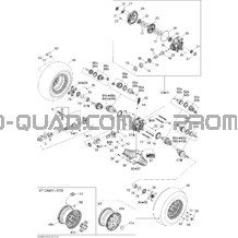Système Entraînement Arrière XT pour Can-am Toutes les cylindrées 2008 Outlander MAX 800 XT