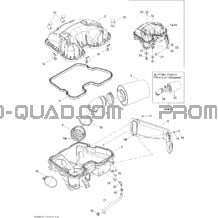 Silencieux Admission pour Can-am Toutes les cylindrées 2008 Renegade 500
