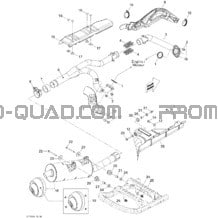 Système Échappement pour Can-am Toutes les cylindrées 2008 Renegade 800