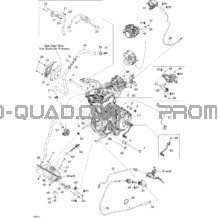 Moteur pour Can-am Toutes les cylindrées 2009 DS 450 CE STD & X (3F9D