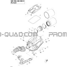 Admission Air pour Can-am Toutes les cylindrées 2009 DS 450 CE STD & X (3F9D