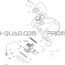 Système Alimentation pour Can-am Toutes les cylindrées 2009 DS 450 CE STD & X (3F9D