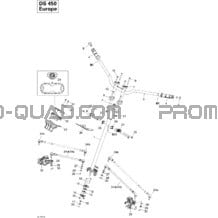 Direction pour Can-am Toutes les cylindrées 2009 DS 450 CE STD & X (3F9D