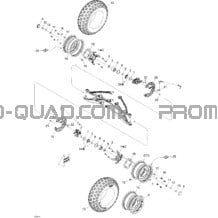 Système Entraînement Avant pour Can-am Toutes les cylindrées 2009 DS 450 CE STD & X (3F9D
