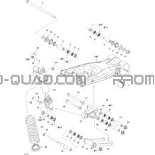 Suspension Arrière pour Can-am Toutes les cylindrées 2009 DS 450 CE STD & X (3F9D