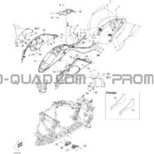 Carrosserie Et Accessoires pour Can-am Toutes les cylindrées 2009 DS 450 CE STD & X (3F9D
