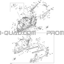 Châssis pour Can-am Toutes les cylindrées 2009 DS 450 CE STD & X (3F9D