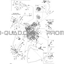 Moteur pour Can-am Toutes les cylindrées 2009 DS 450 EFI
