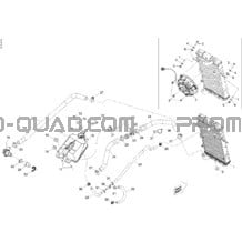 Système Refroidissement pour Can-am Toutes les cylindrées 2009 DS 450 EFI