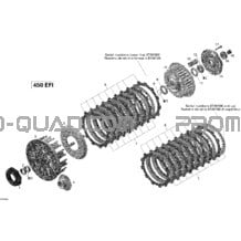 Embrayage pour Can-am Toutes les cylindrées 2009 DS 450 EFI