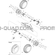 Système Entraînement Avant pour Can-am Toutes les cylindrées 2009 DS 450 EFI