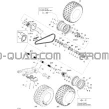 Système Entraînement Arrière pour Can-am Toutes les cylindrées 2009 DS 450 EFI