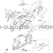 Carrosserie Et Accessoires 2 pour Can-am Toutes les cylindrées 2009 DS 450 EFI