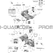 Décalques pour Can-am Toutes les cylindrées 2009 DS 450 Xxc