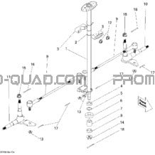 Direction pour Can-am Toutes les cylindrées 2009 DS 70