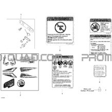 Accessoires Et Décalques pour Can-am Toutes les cylindrées 2009 DS 70