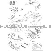 Carrosserie Et Accessoires 2 pour Can-am Toutes les cylindrées 2009 Outlander 400 EFI