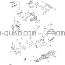 Carrosserie Et Accessoires 3 pour Can-am Toutes les cylindrées 2009 Outlander 400 EFI
