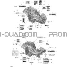 Décalques pour Can-am Toutes les cylindrées 2009 Outlander 400 EFI