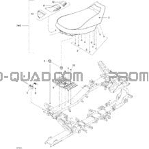Siège pour Can-am Toutes les cylindrées 2009 Outlander 400 EFI