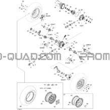 Système Entraînement Avant STD pour Can-am Toutes les cylindrées 2009 Outlander 500 EFI