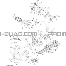 Carrosserie Et Accessoires 4 pour Can-am Toutes les cylindrées 2009 Outlander 500 EFI