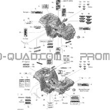 Décalques STD pour Can-am Toutes les cylindrées 2009 Outlander 500 EFI
