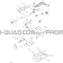 Système Échappement pour Can-am Toutes les cylindrées 2009 Outlander 650 EFI