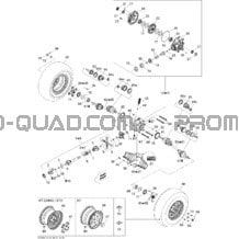 Système Entraînement Arrière STD pour Can-am Toutes les cylindrées 2009 Outlander 650 EFI