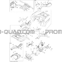 Carrosserie Et Accessoires 3 pour Can-am Toutes les cylindrées 2009 Outlander 650 EFI