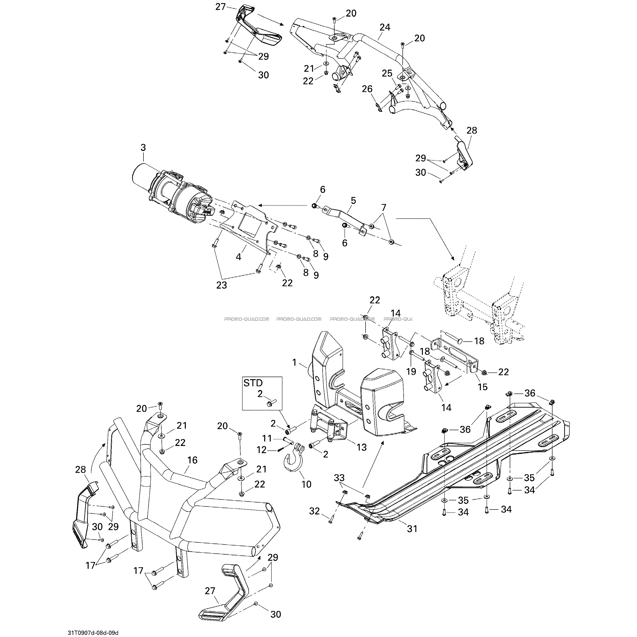 Carrosserie Et Accessoires 4  Can-am  2009 Toutes les cylindrées  pièces OEMCarrosserie Et Accessoires 4  Can-am  2009 Toutes les cylindrées  pièces OEM