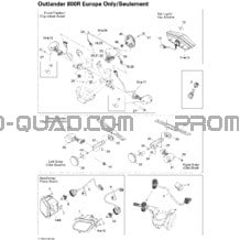 Accessoires Électriques Euro pour Can-am Toutes les cylindrées 2009 Outlander 800R EFI