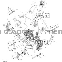 Moteur Et Support Moteur pour Can-am Toutes les cylindrées 2009 Outlander Max 400 EFI