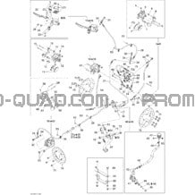 Freins Hydraulique Europe pour Can-am Toutes les cylindrées 2009 Outlander Max 400 EFI